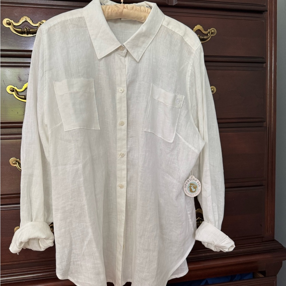 Classic White Linen Shirt